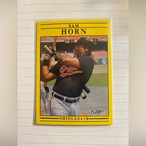 Fleer 91 Sam Horn #477